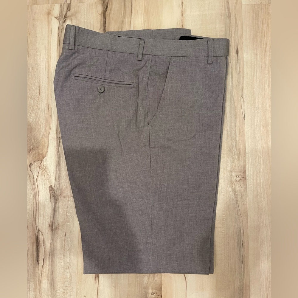 Combatant Gentleman men’s wool blend dress trousers pants 32x32 in light gray